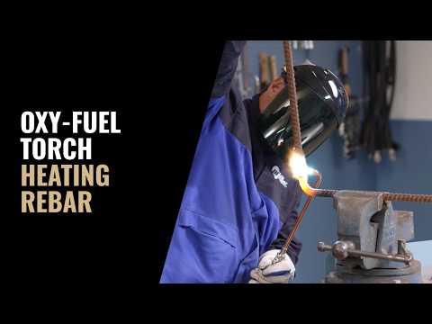 Bending Rebar with an Oxy-Fuel Heating Tip